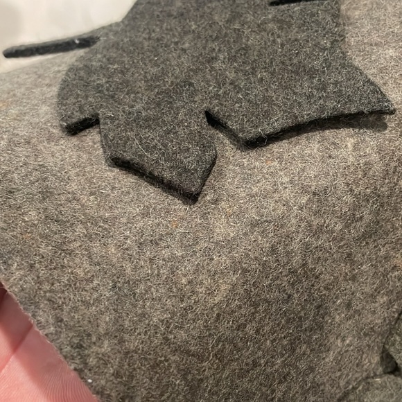 Made in Italy 100% Wool leaf design bucket hat - Picture 5 of 7